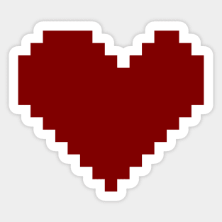 Pixel heart Sticker